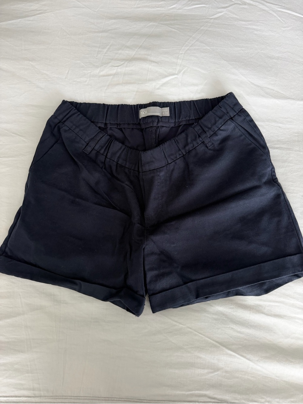 ASOS Maternity Women’s Black Elastic-Waist Summer Shorts